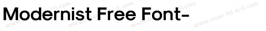 Modernist Free Font字体转换